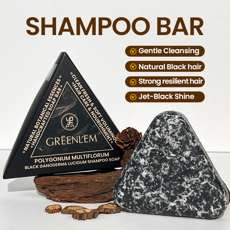 GreenLem Polygonum Multiflorum Shampoo Soap Usman Grass Hair Strengthening Anti-Hair Loss Genuine for Effective Hair Wash Oil(pic6)