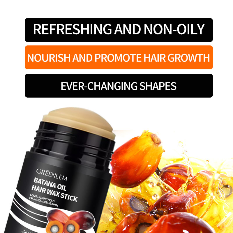 BATANA Organic Curly Hair Wax Stick Styling Natural Wax Batana Oil Shea Butter Jojoba Coconut Oil Strong Hold Shine/Gloss(pic6)