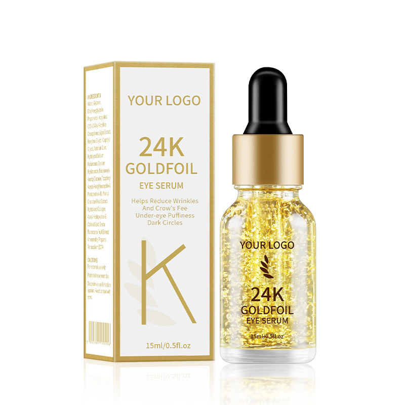 Collagen Eye Serum Skincare Anti Age Skin Products Remove Dark Circles High Quality Gold Foil Eye Serum Beauty Products(pic6)