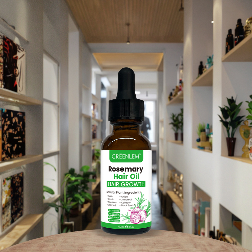 Organic Anti-Hair Loss Rosemary Black Seed Oil Enriched Vitamin E Aloe Vera Nourishes Scalp Reduces Shedding Promotes Hair(pic3)