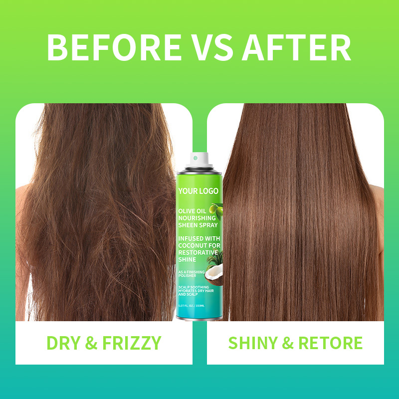 Wholesale Professional Hair Shine Spray, Frizz Control, Long-Lasting Shine for Salons & Retail(pic3)