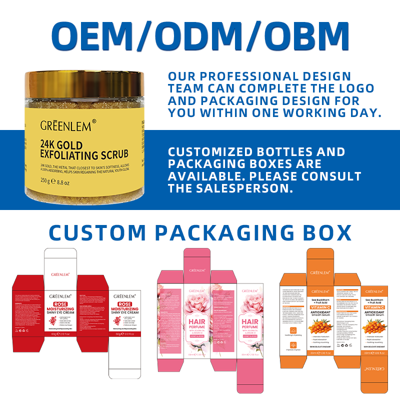 Luxury 24K Gold Face Scrub Exfoliator Vegan Body Scrub with Organic Coconut Oil Anti-Aging Skin Brightening(pic5)