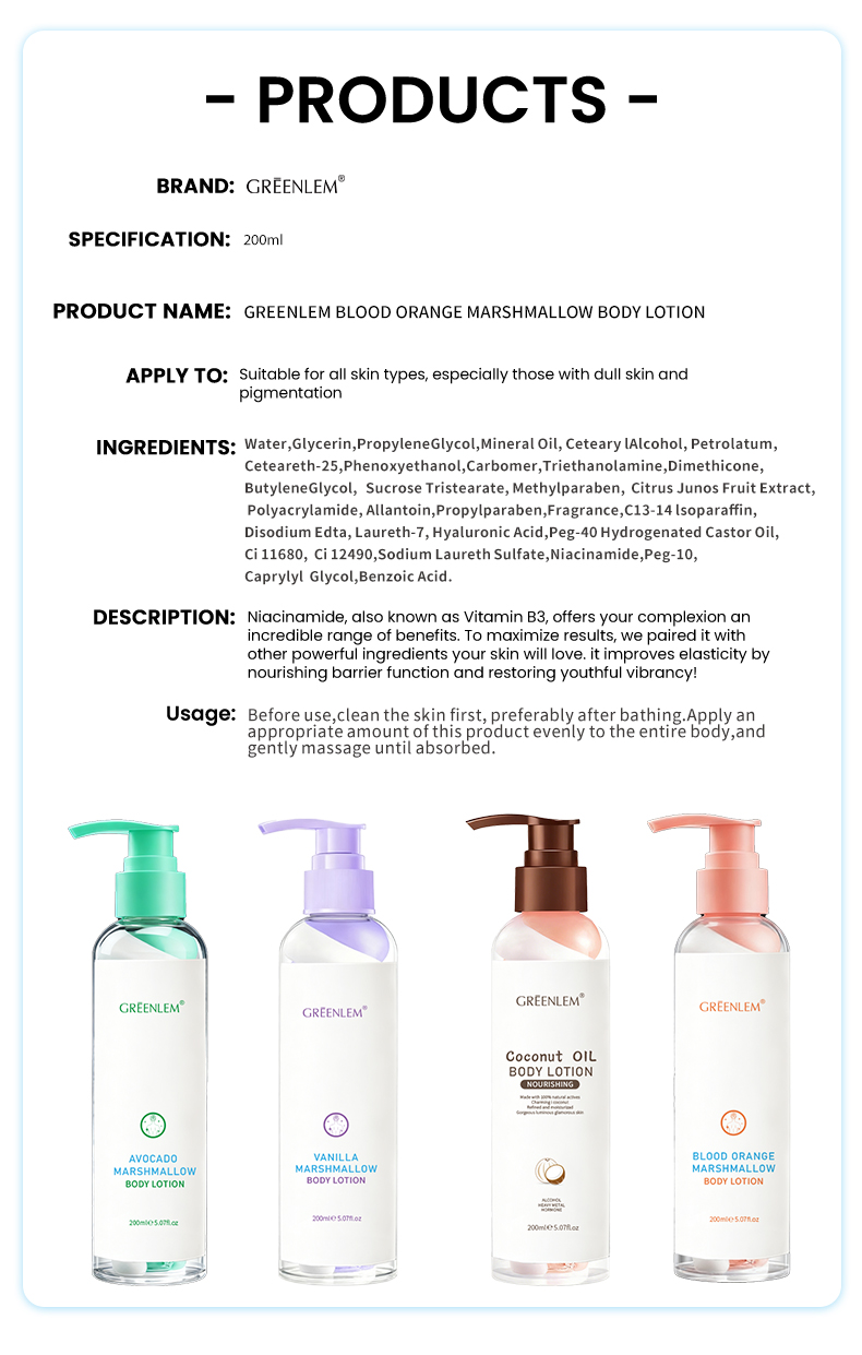 Cotton Candy Scent Hyaluronic Acid Body Lotion Sweet Fragrance Long Lasting Moisturizer Wholesale OEM Nourishing Body Care(pic7)