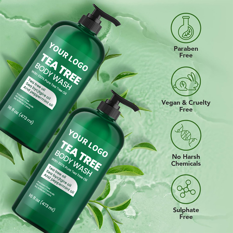 Tea Tree Body Wash With Peppermint and Sea Buckthorn Oil for Nail Conditions Body Odor and Itching(pic3) Tea Tree Body Wash With Peppermint and Sea Buckthorn Oil for Nail Conditions Body Odor and Itching(pic3)