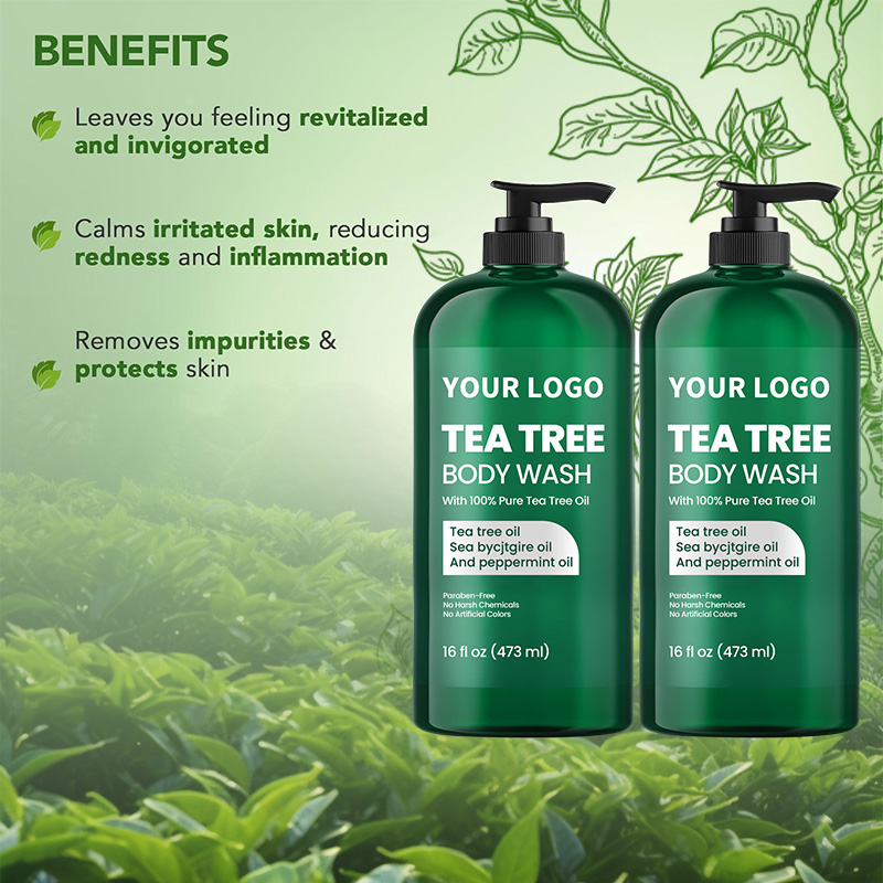 Tea Tree Body Wash With Peppermint and Sea Buckthorn Oil for Nail Conditions Body Odor and Itching(pic4) Tea Tree Body Wash With Peppermint and Sea Buckthorn Oil for Nail Conditions Body Odor and Itching(pic4)
