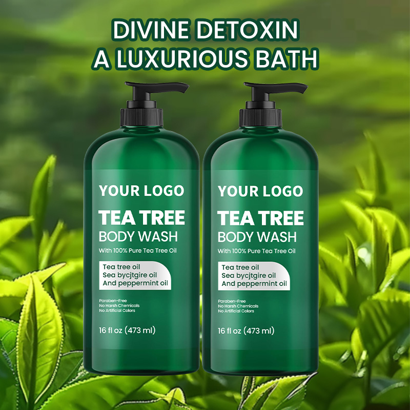 Tea Tree Body Wash With Peppermint and Sea Buckthorn Oil for Nail Conditions Body Odor and Itching(pic6) Tea Tree Body Wash With Peppermint and Sea Buckthorn Oil for Nail Conditions Body Odor and Itching(pic6)