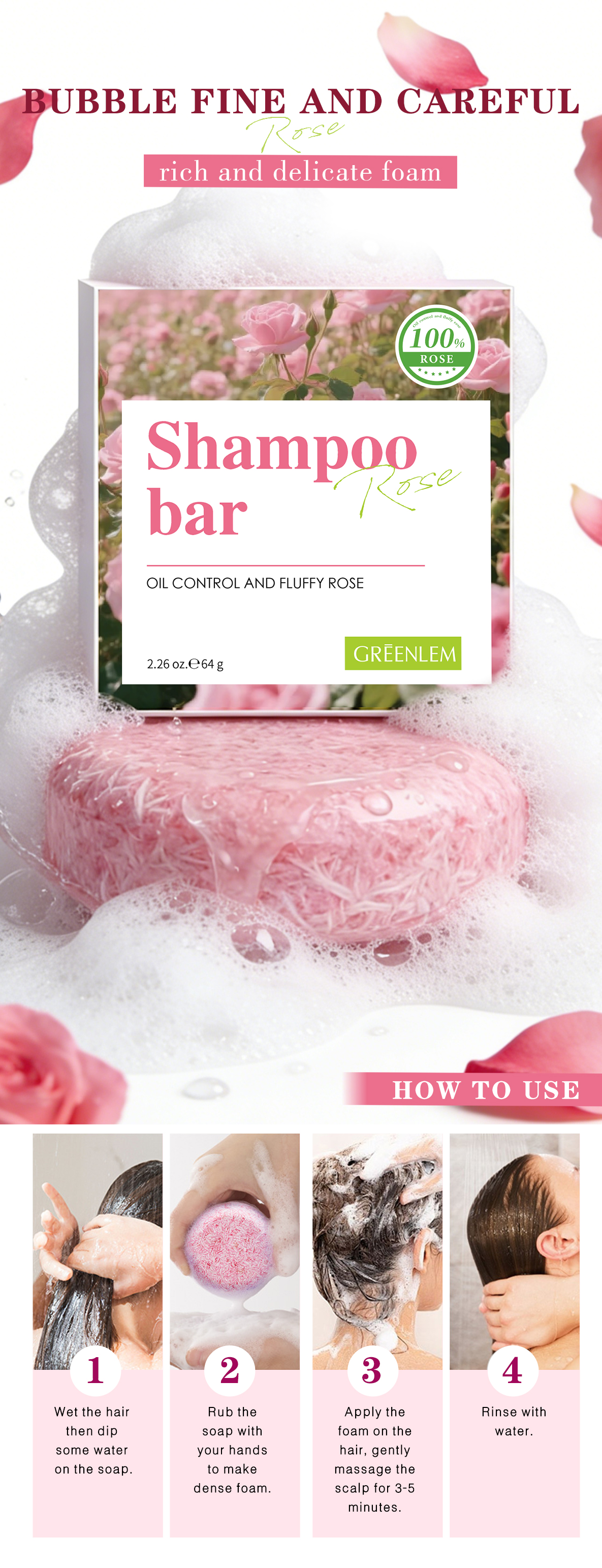 GreenLem Shampoocebar OIL CONTROL and FLUFFY ROS(pic5)