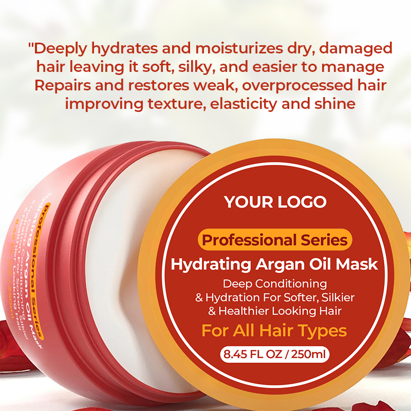 GreenLem Organic Argan Oil Hair Mask Natural Hydrating Deep Conditioner for Damaged Hair Hair-Repairing Feature(pic1)