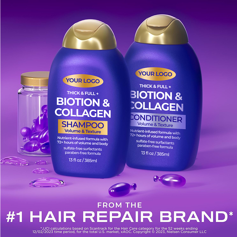 GreenLem BIOTION &COLLAGEN Cream Shampoo & Conditioner Set with for Silky Smoothness Oil-Control Hair-Loss Prevention(pic1)