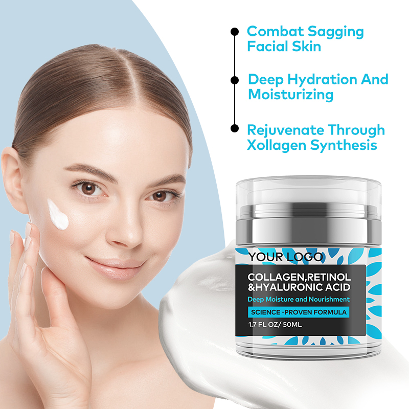 Customized Korean Beauty Retinol Hyaluronic Acid Collagen Firming Skin Cream to Prevent Fine Lines for Glowing Skin(pic3) Customized Korean Beauty Retinol Hyaluronic Acid Collagen Firming Skin Cream to Prevent Fine Lines for Glowing Skin(pic3)