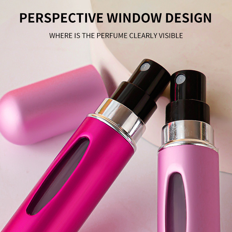Wholesale 5ml Refillable Perfume Atomizer Travel Kit - 4 Pcs Portable Aluminum Spray Bottles for TSA Carry On, Leak-Proof(pic6)
