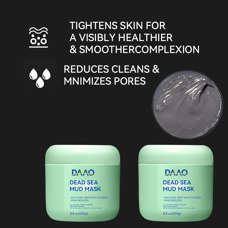 Private Label 100% Natural Mineral Mud Sheet Face Clay Dead Sea Mud Sheet for Face & Body(pic3)