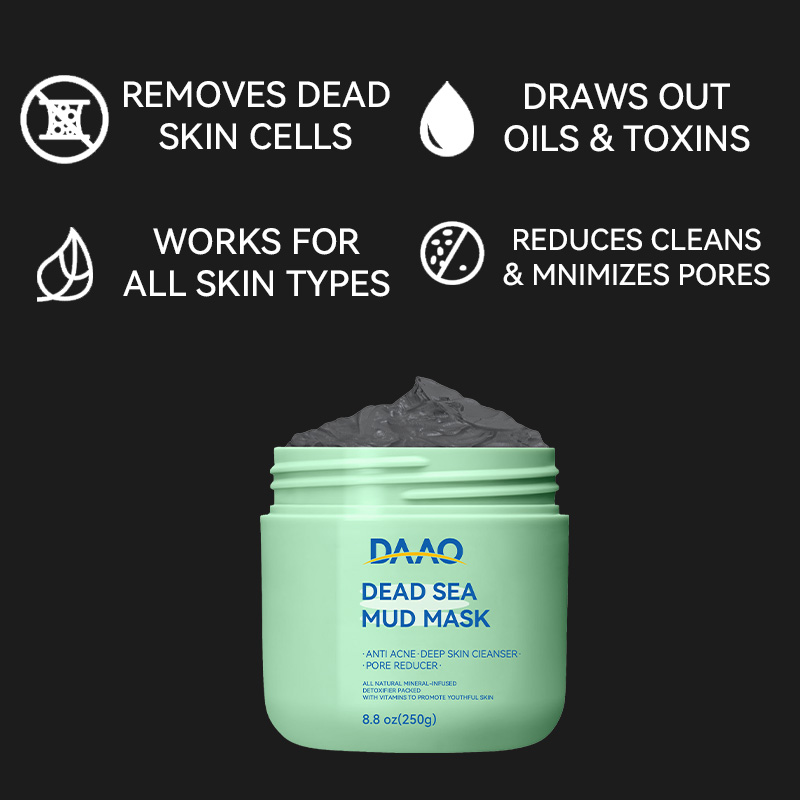 Private Label 100% Natural Mineral Mud Sheet Face Clay Dead Sea Mud Sheet for Face & Body(pic4)