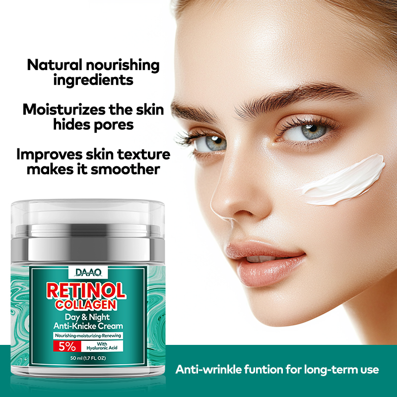 OEM Anti-Aging Face Cream Lotion Retinol Collagen Hyaluronic Acid Moisturizing Cream Wrinkle Reducing Deep Hydration(pic4)