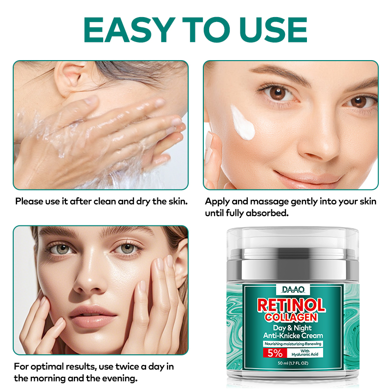 OEM Anti-Aging Face Cream Lotion Retinol Collagen Hyaluronic Acid Moisturizing Cream Wrinkle Reducing Deep Hydration(pic6)