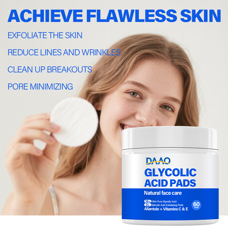 Private Label Salicylic Acid & Vitamin C Resurfacing Pads Exfoliating Peel Moisturizing Pads for Face Radiant Skin Renewal(pic4)