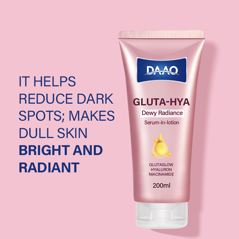 OEM Customizable Private Label All-Skin Types Moisturizing Body Lotion Gluta Hya Face Cream and Shea Body Scrub(pic6)