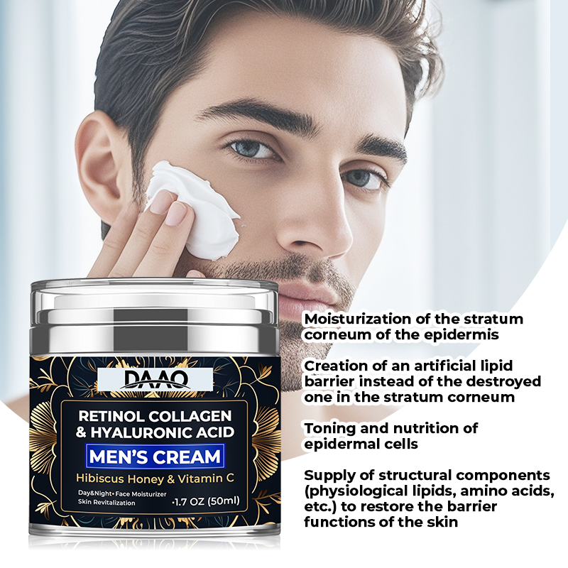 Wholesale Collagen RetinolUnder the Eyes Mens Cream Care for Face with Hibiscus Honey, Hyaluronic Acid, Vitamin C(pic3)