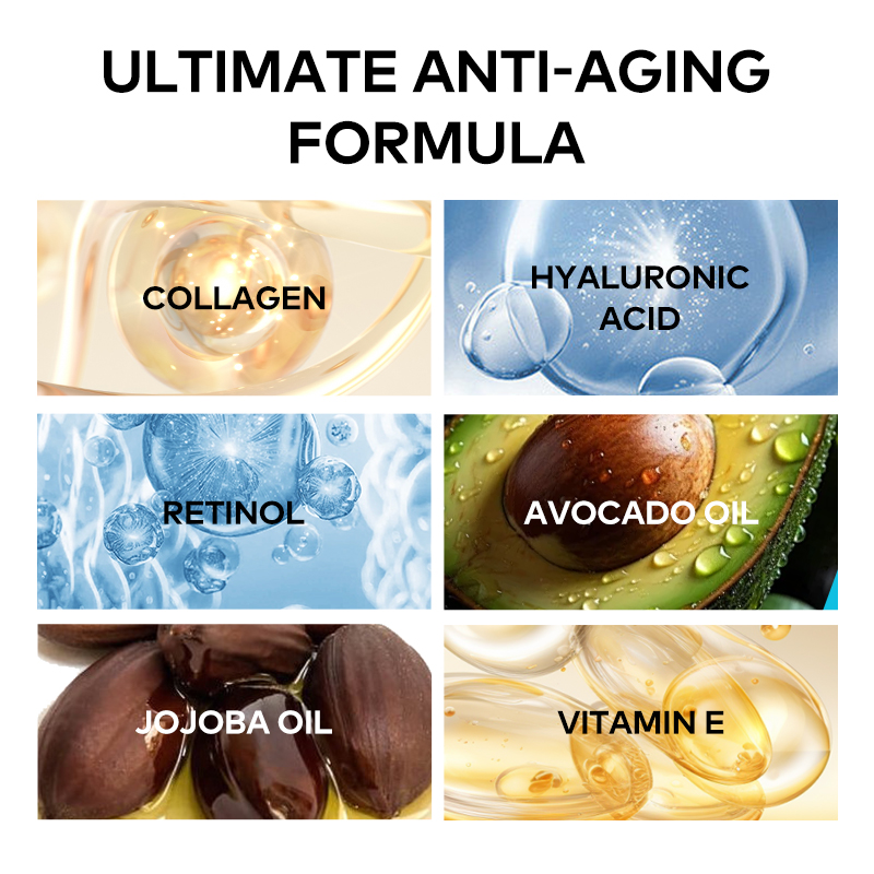 OEM Retinol Face Cream Moisturizing Firming Anti-Wrinkle Neck Cream with Collagen Hyaluronic Acid Cream(pic5)