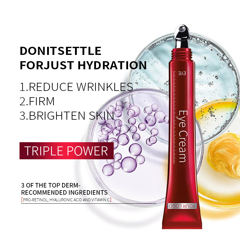 Organic Vegan Anti-Aging Eye Cream Hyaluronic Acid Vitamin C Serum for Eye Elasticity Tranexamic Acid Anti-Wrinkle Cream(pic1)