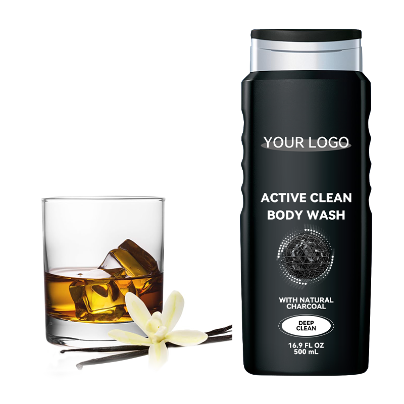 GreenLem Classic Mens Liquid Body Wash Soft Foam Clean Fragrance 500ml Natural Charcoal(pic4)