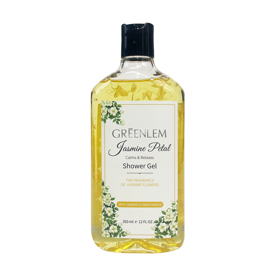 GreenLem Hot Selling Organic Jasmine Body Care Lightening Moisturizing Body Wash Flower Shower Gel(pic6)