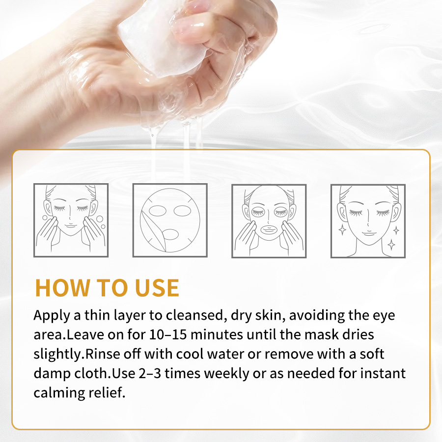 GreenLem Beauty Chamomile Masque Peel Sheet Lightening Facial for Combination Skin Moisturizing Face(pic5)