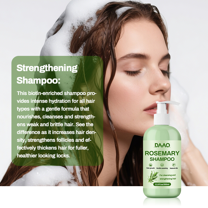 Tea Tree Oil and Biotin Repair Brittle Hair, Scalp Cleanse, Soothes Itchy Scalp, Rosemary Hair Growth Shampoo (350ml)(pic6)