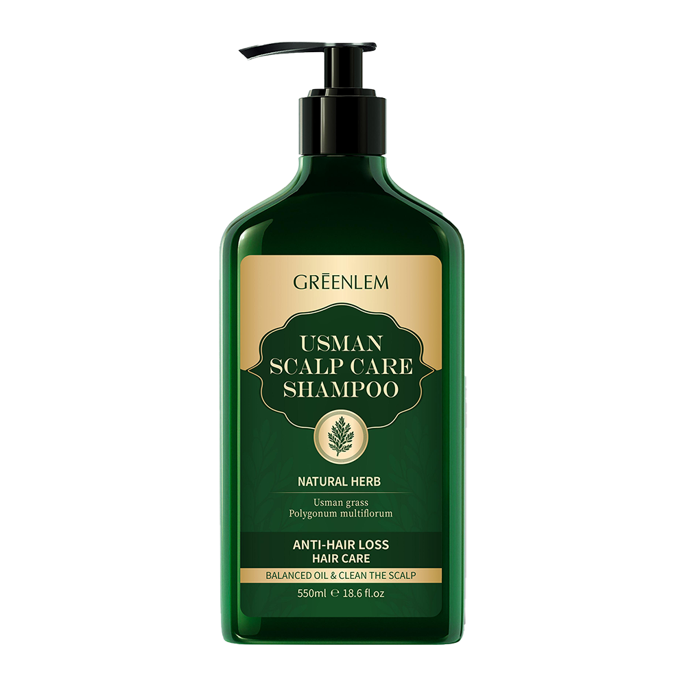 GreenLem Nourishing Herbal Hair Growth Shampoo Anti-Frizz for Usman Grass Strengthening Repair Damaged Hair Concentrated(pic6)