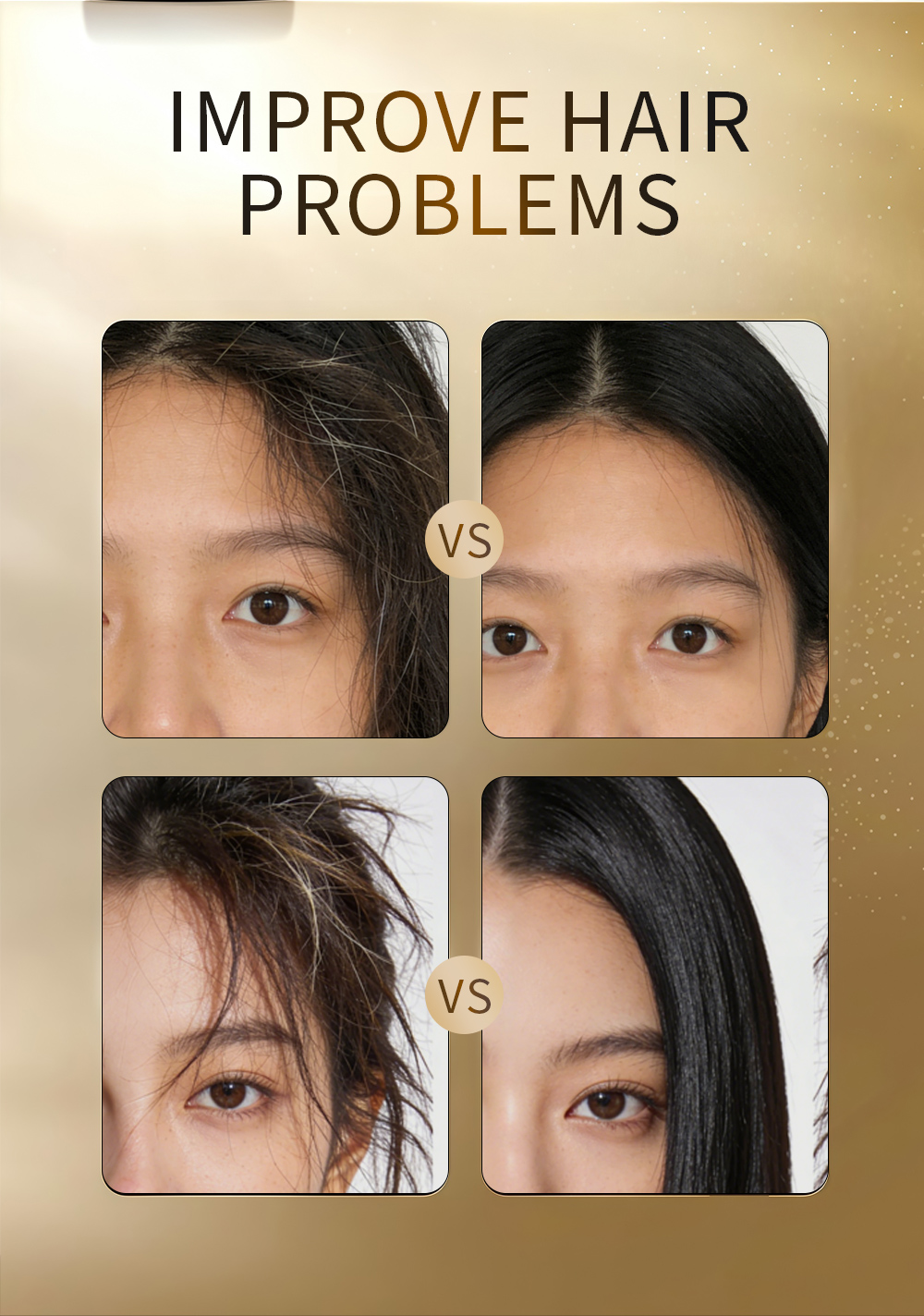 Icesea Golden Caviar Strengthening Nourishing Conditioner for Damaged Hair Deep Repair Moisturizing Care Smooth Shine(pic2)