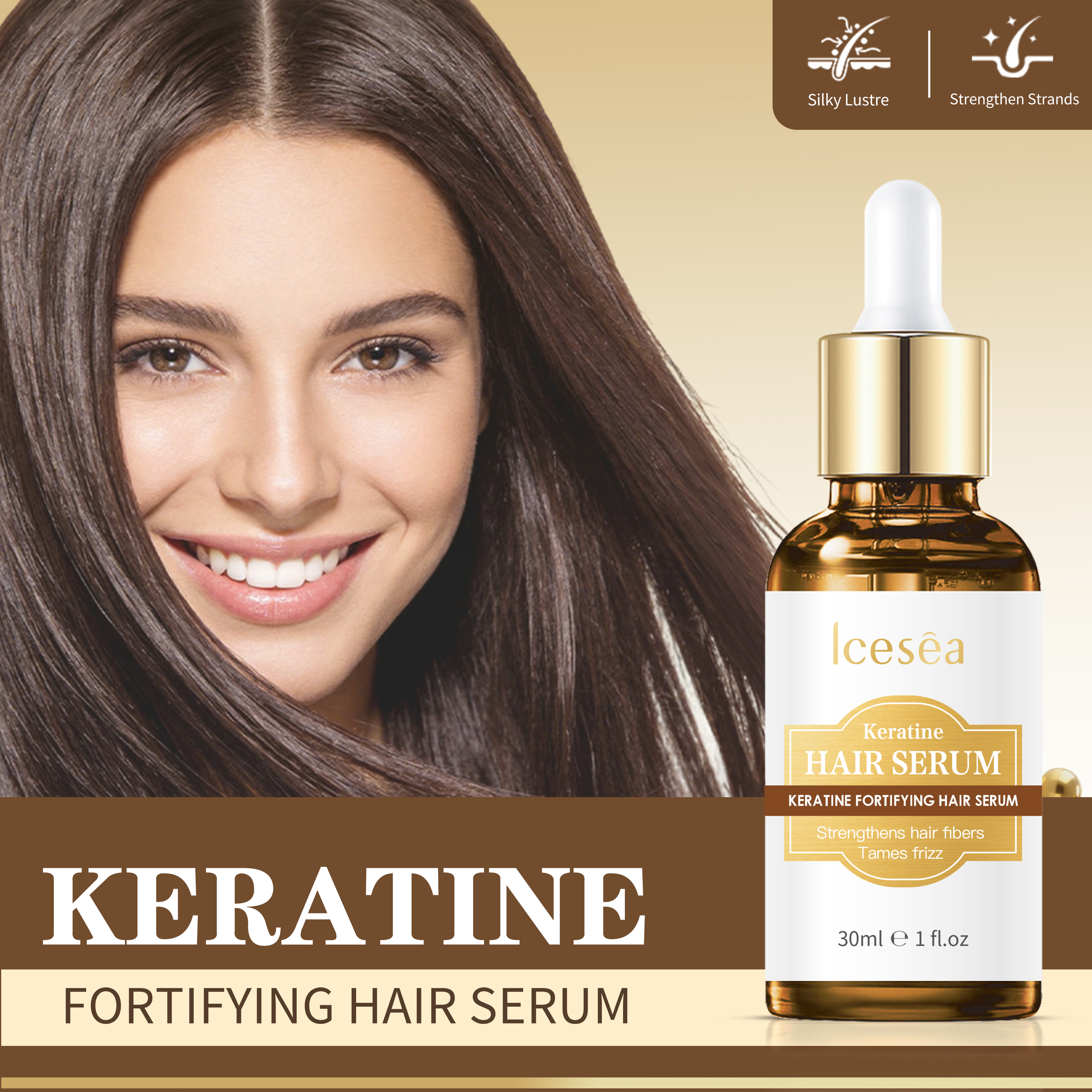 Keratine Fortifying Hair Serum(pic1)