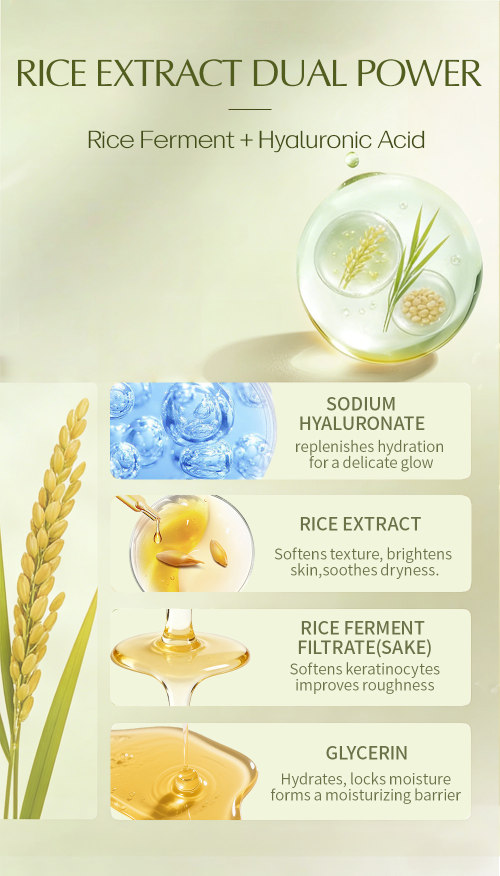 OEM Private Label Rice Toner Skin Glow Milky Toner Hydrating Brightening Face Toner for All Skin(pic4)