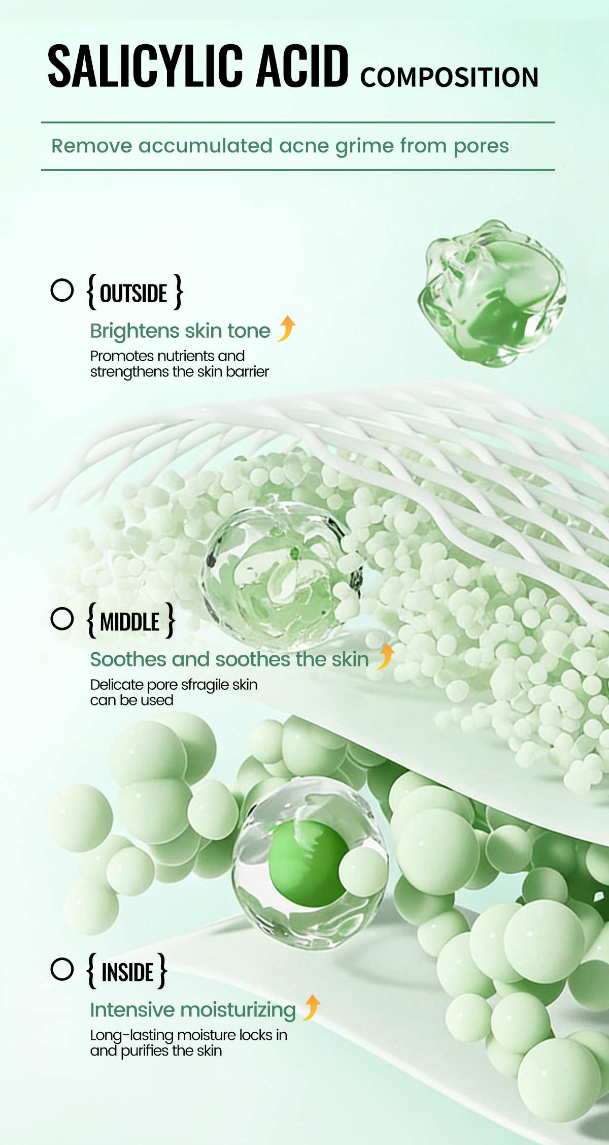 ICESEA Premium Australian Tea Tree Salicylic Acid Acne Care Set Mild Plant-Based Exfoliator Acne Scar Remover Serum Collection(pic3)