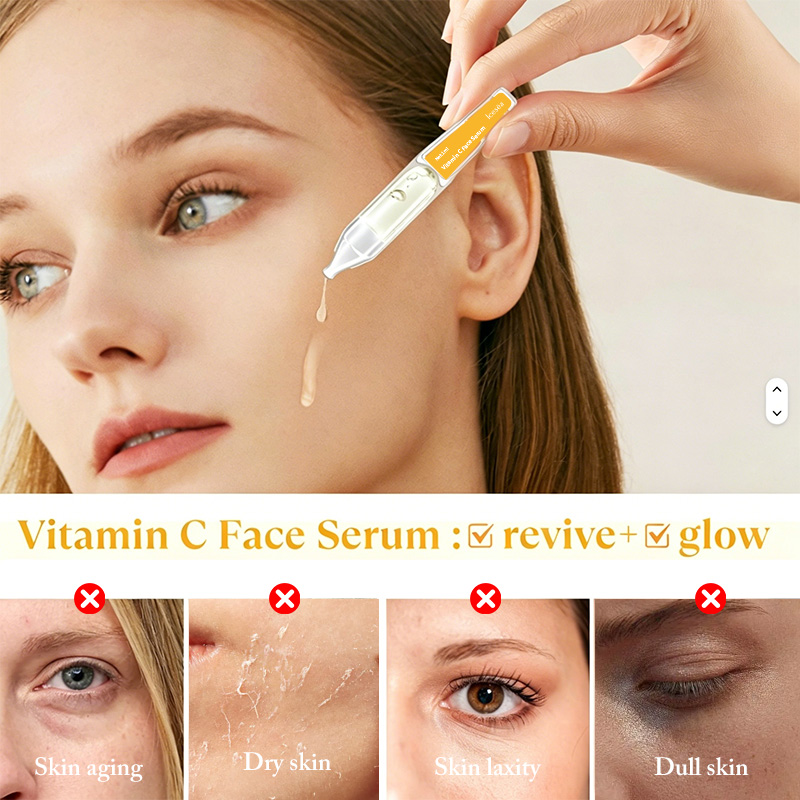 Icesea Vitamin C & Hyaluronic Acid Face Serum with Glycerin Liquid Formula for Firming Skin(pic2)