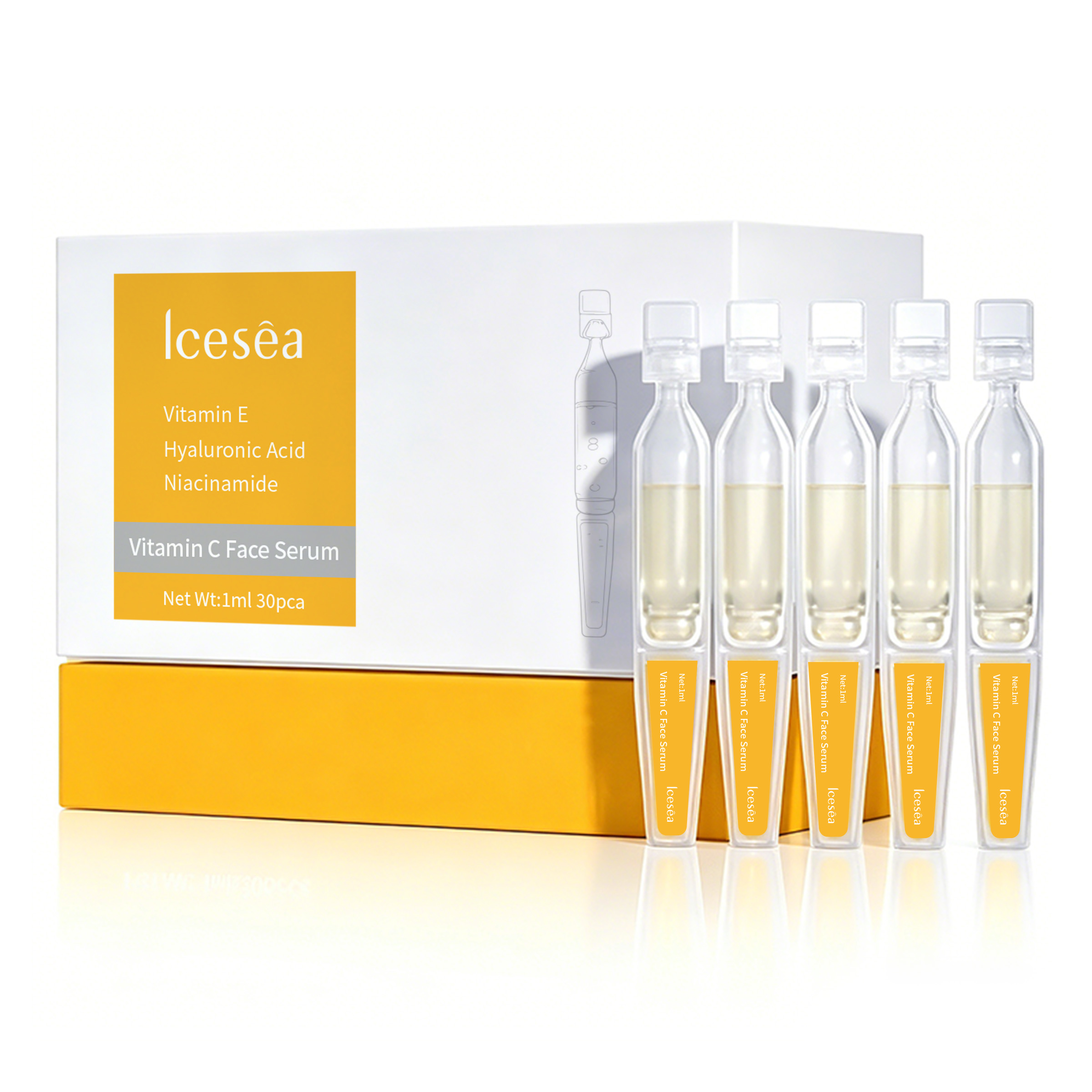 Icesea Vitamin C & Hyaluronic Acid Face Serum with Glycerin Liquid Formula for Firming Skin(pic5)