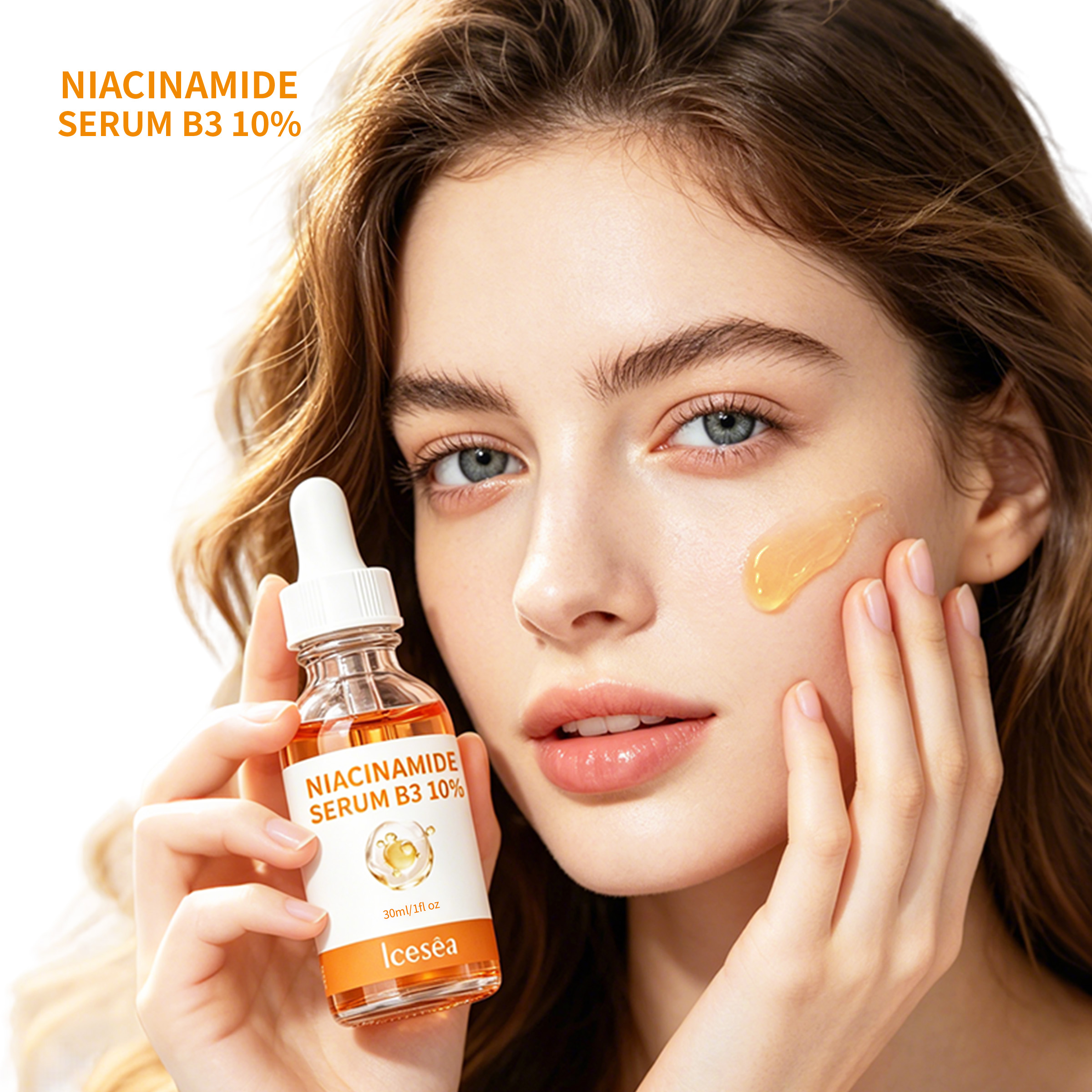 ICESEA 10% Niacinamide B3 Facial Serum | Brightening & Firming Essence with Vitamin C & Snail Collagen for Even, Glowing Skin(pic1)