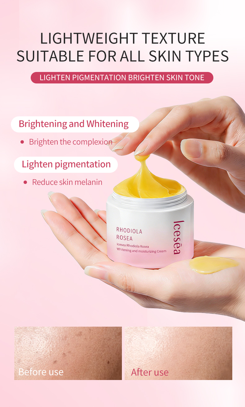 Icesea Rhodiola Rosea Moisturizing and Whitening Cream - Reduces Dark Spots(pic4)